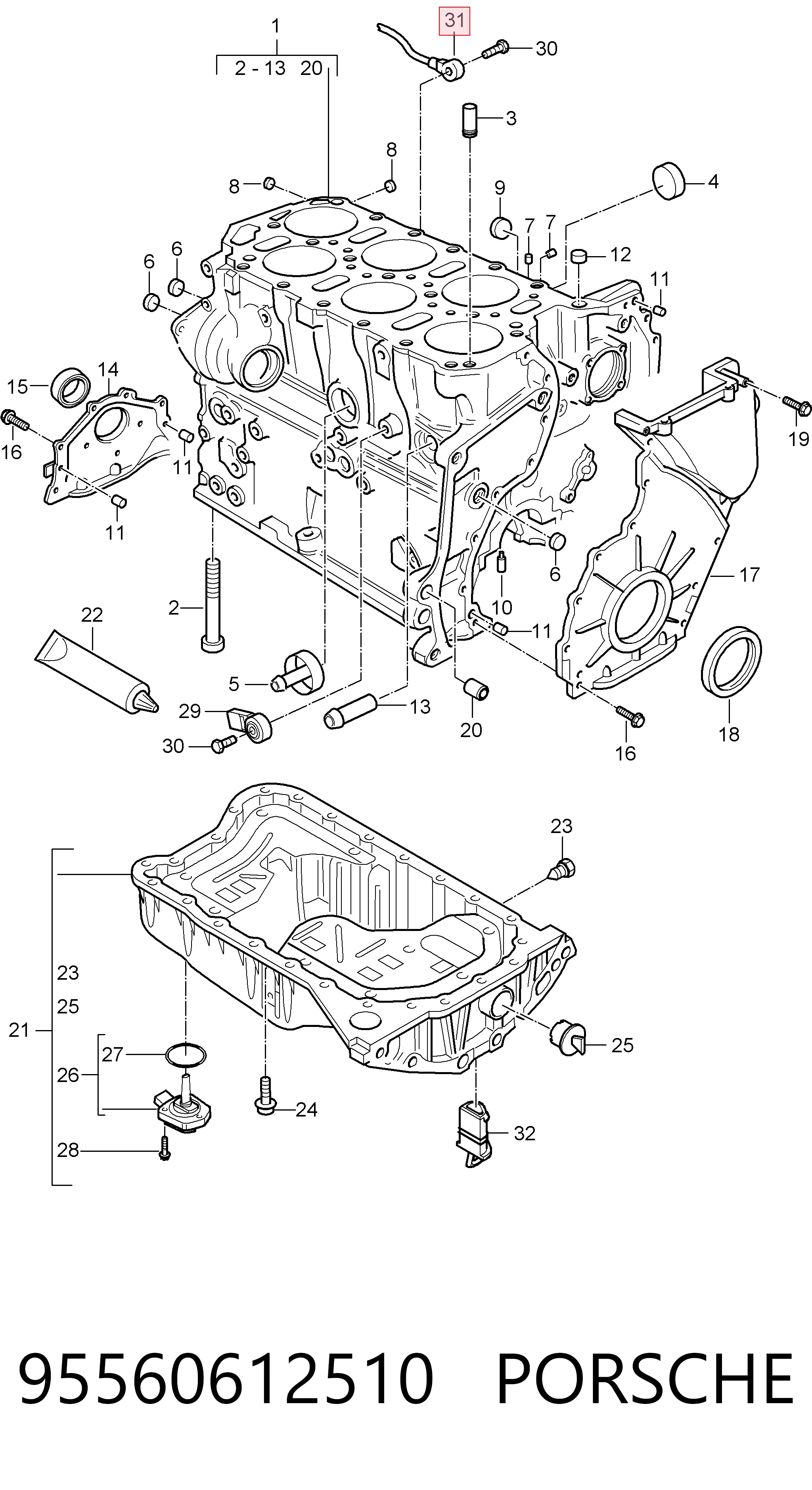 95560612510 Porsche