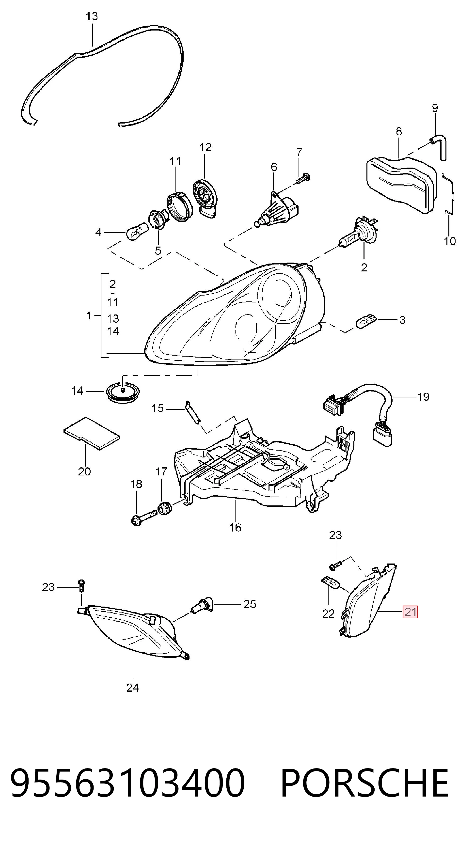 95563103400 Porsche