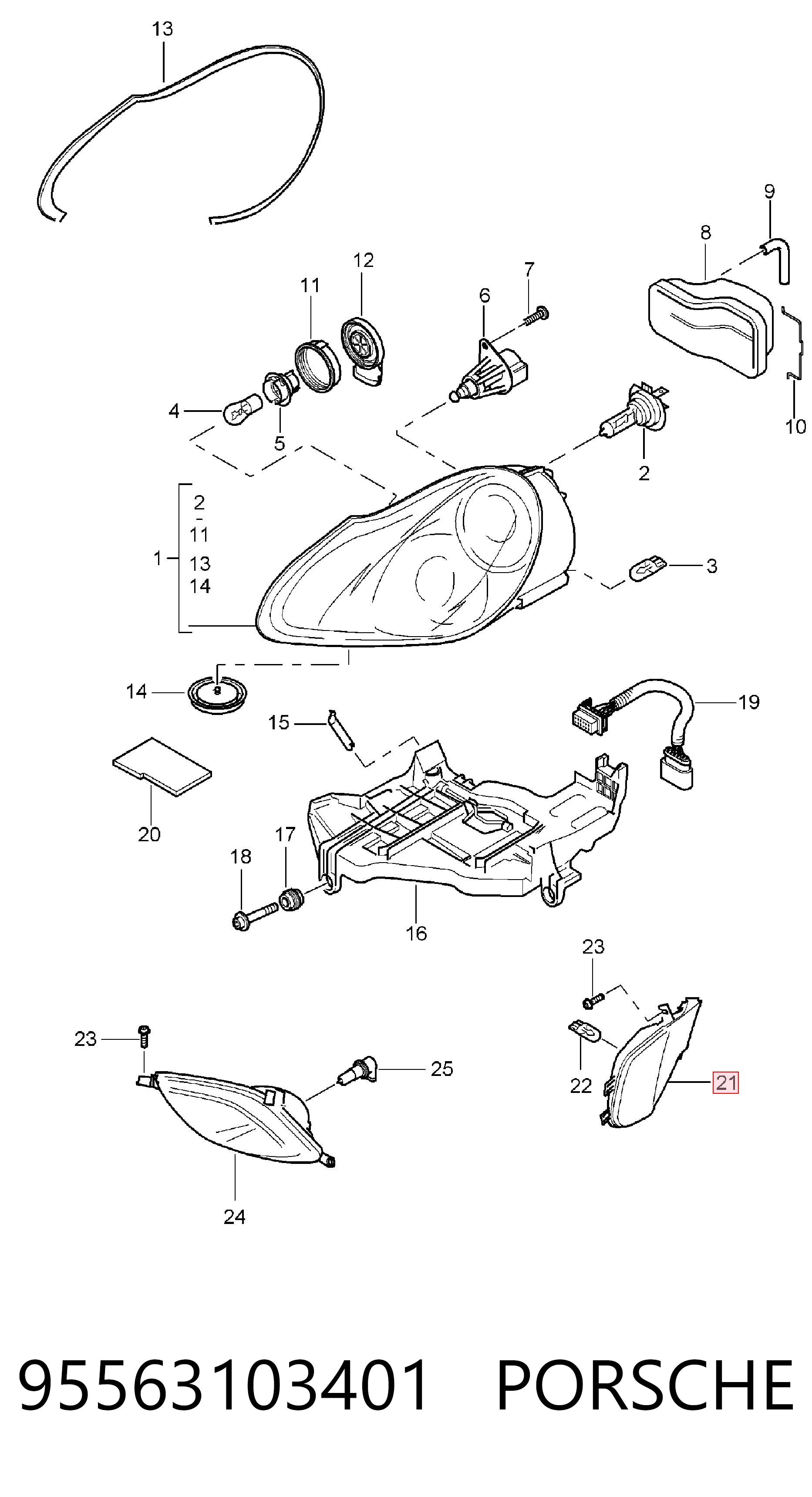 95563103401 Porsche