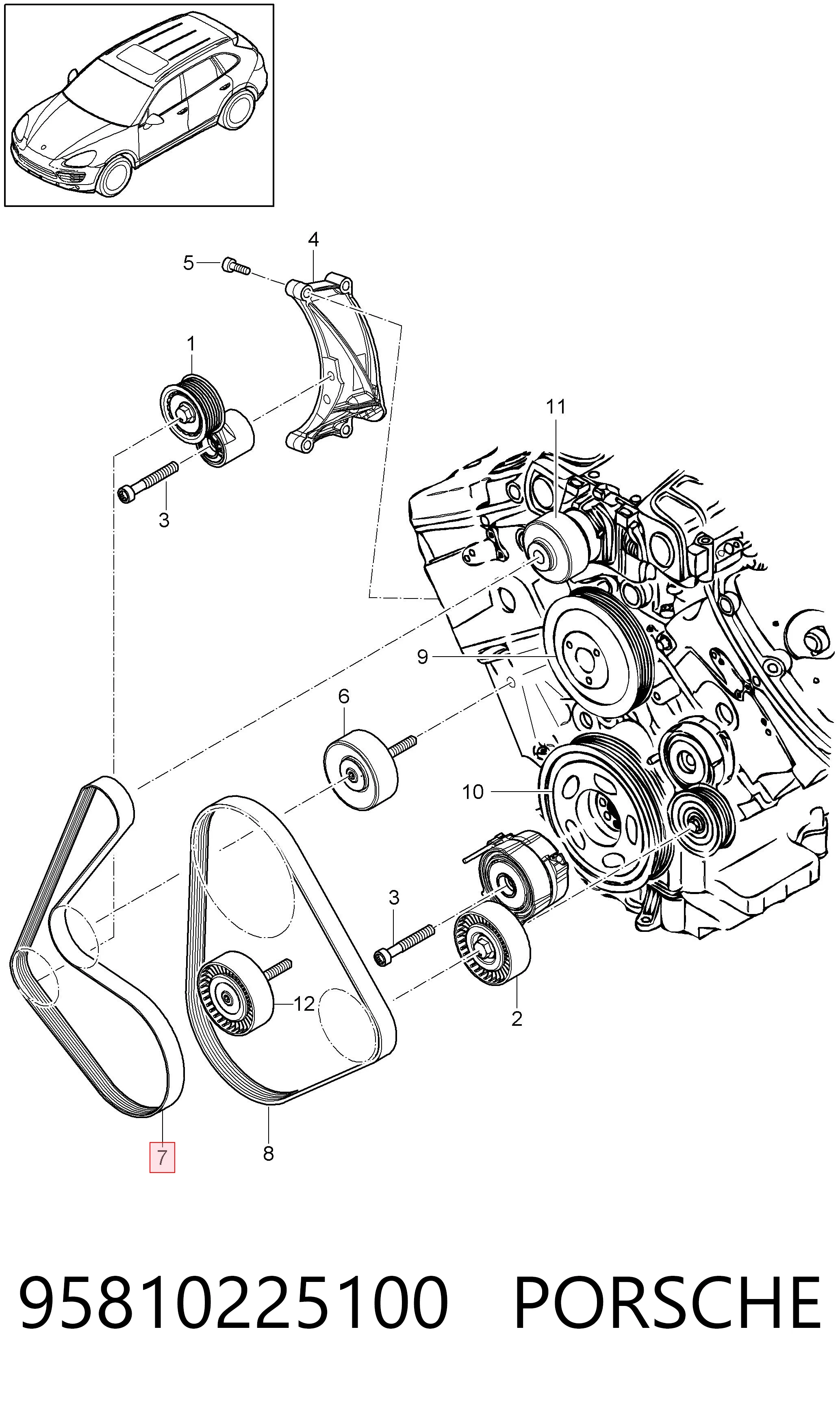 95810225100 Porsche
