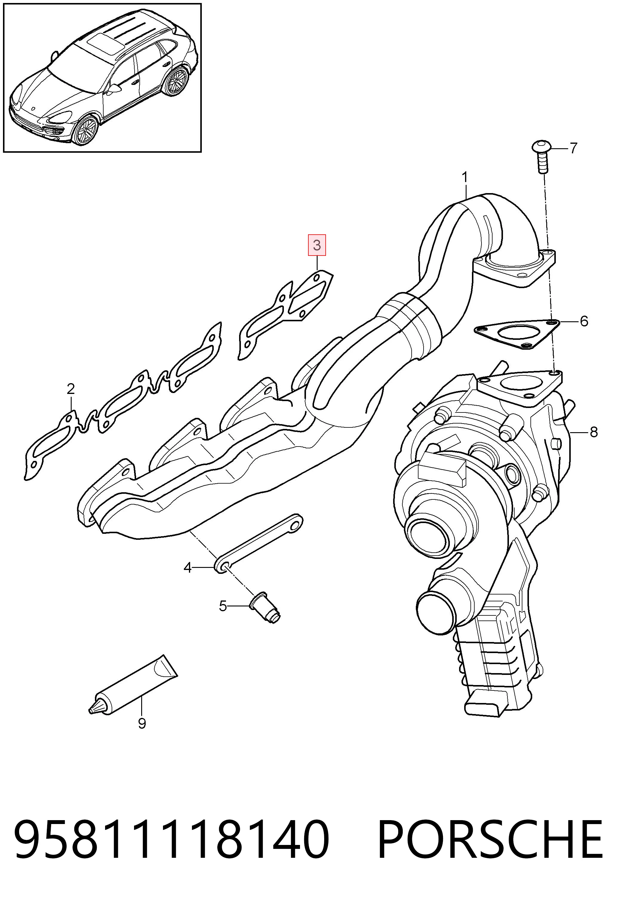 95811118140 Porsche