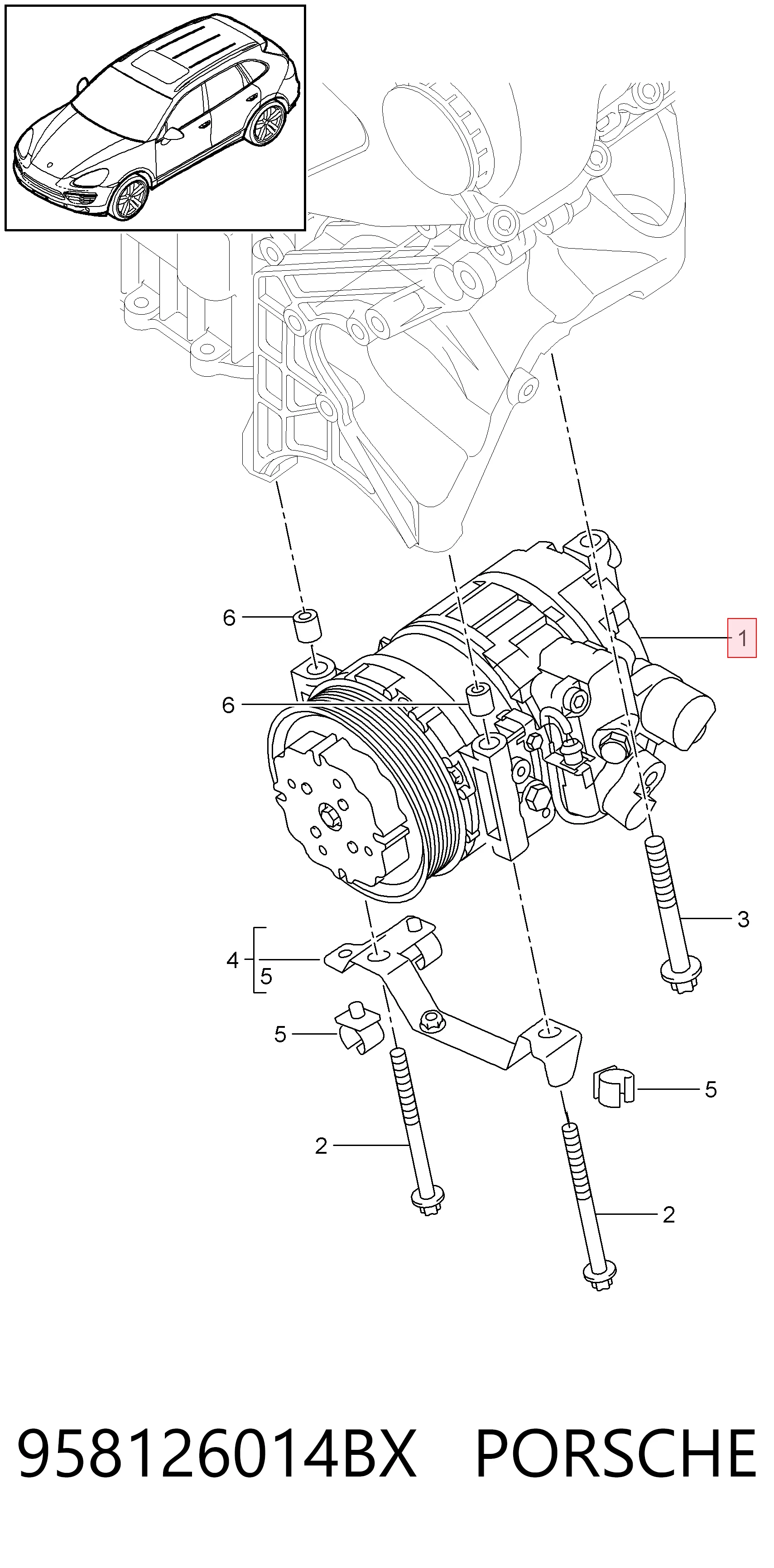 Compressor de aparelho de ar condicionado Porsche Cayenne preço, a partir de 184,05 USD