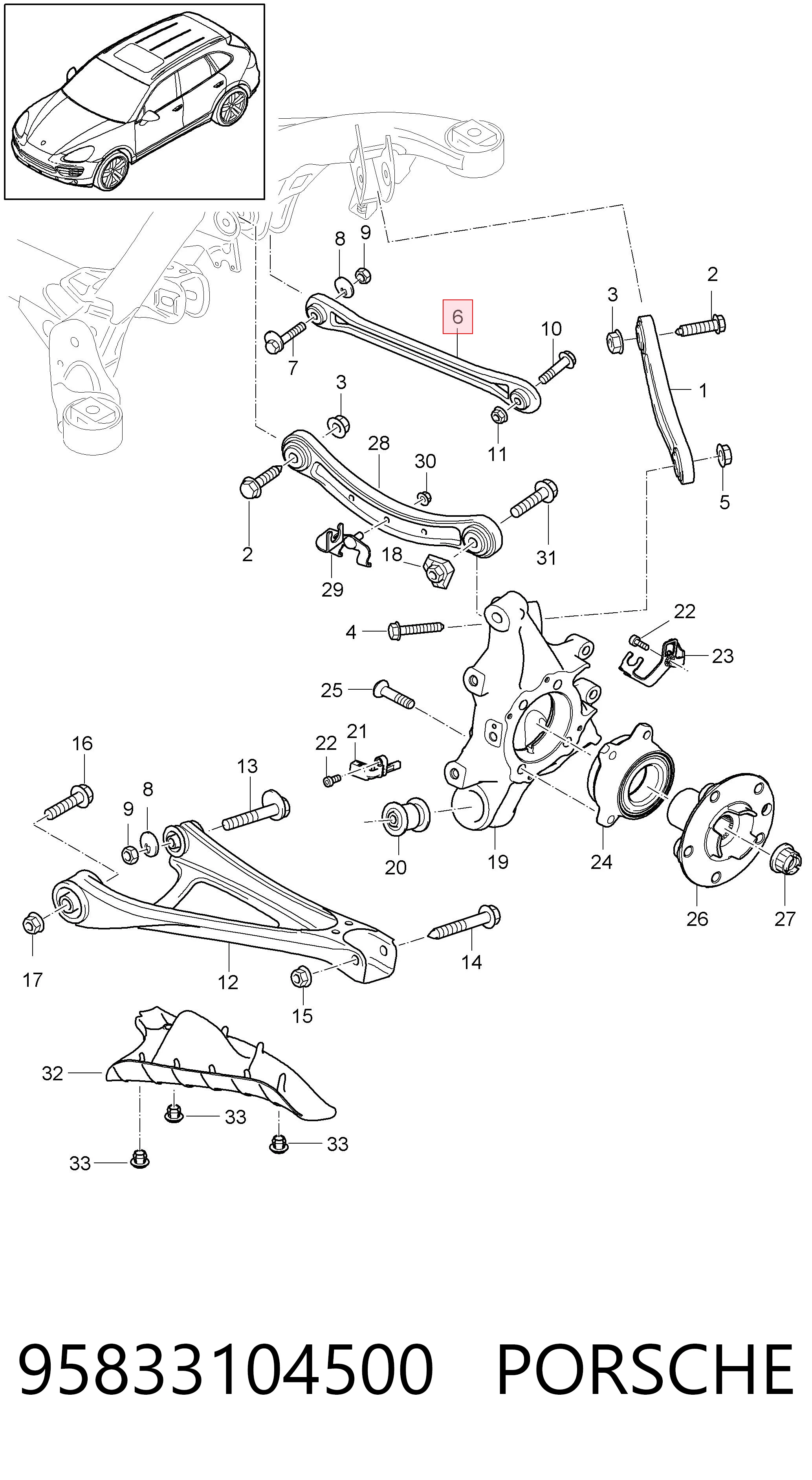 95833104500 Porsche