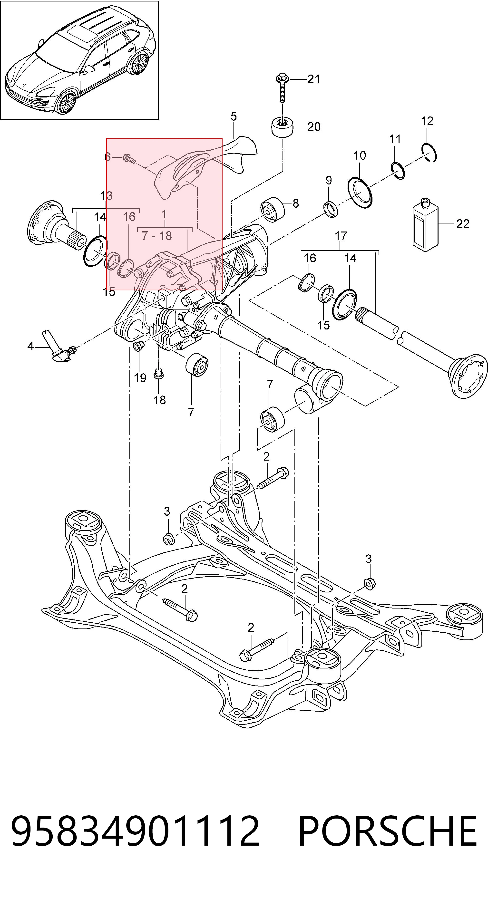 95834901112 Porsche 