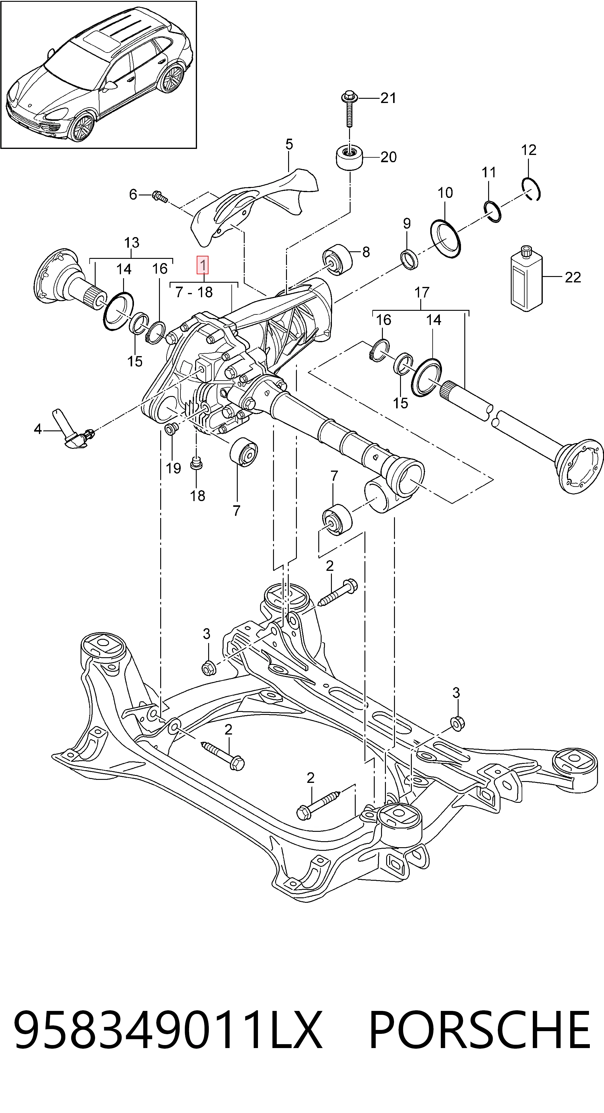 958349011LX Porsche 