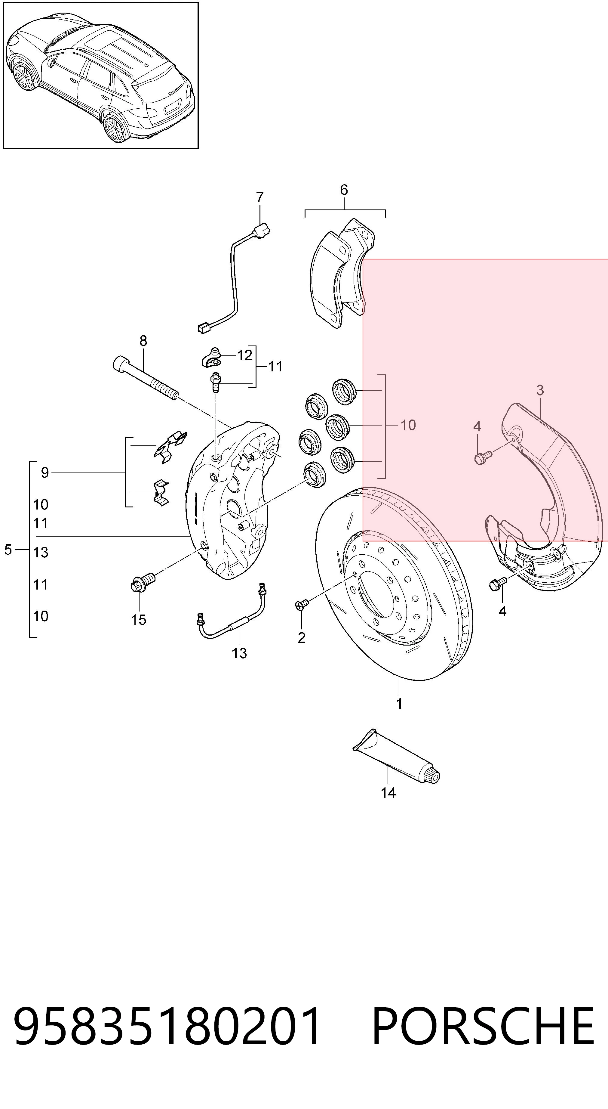 95835180201 Porsche