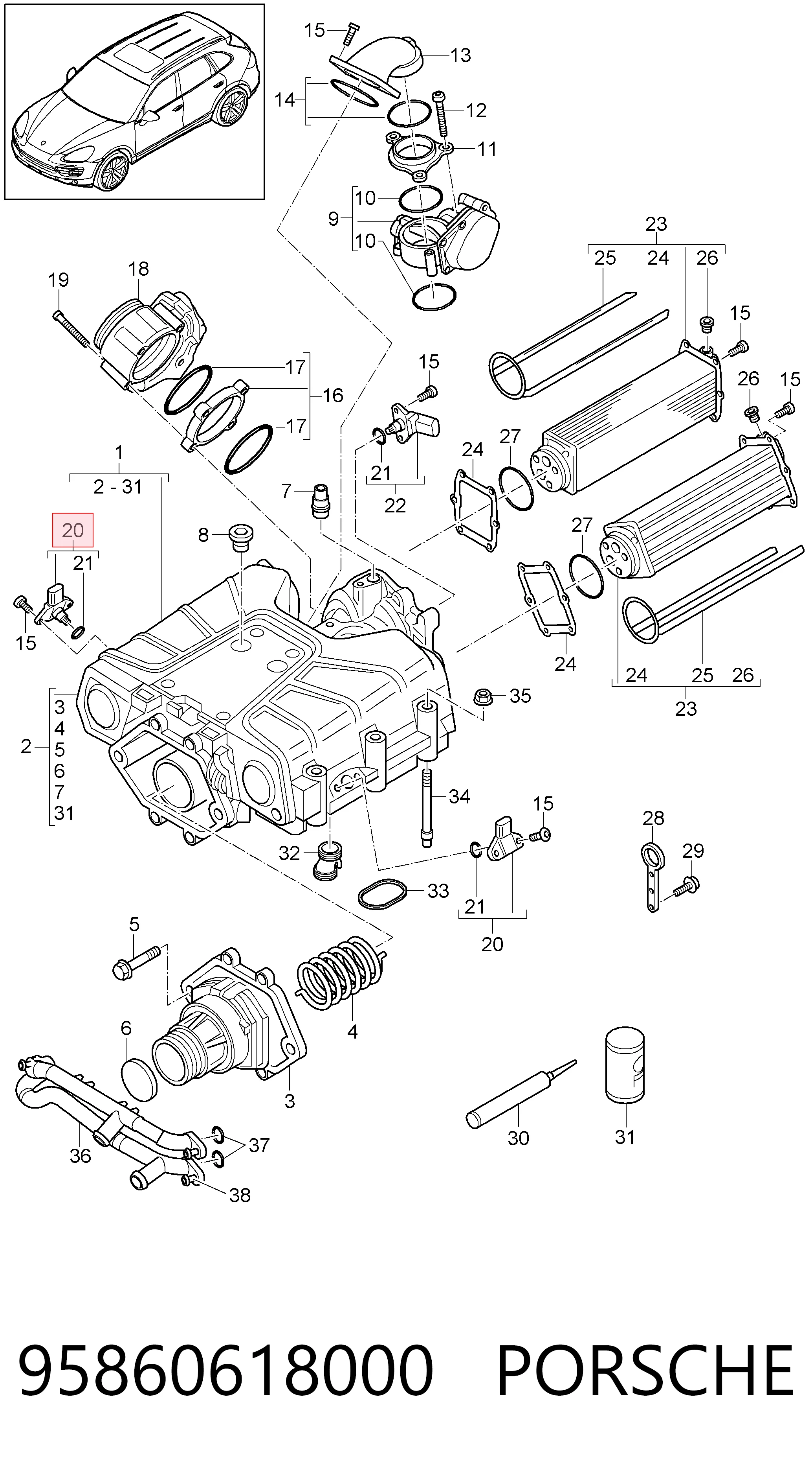 95860618000 Porsche