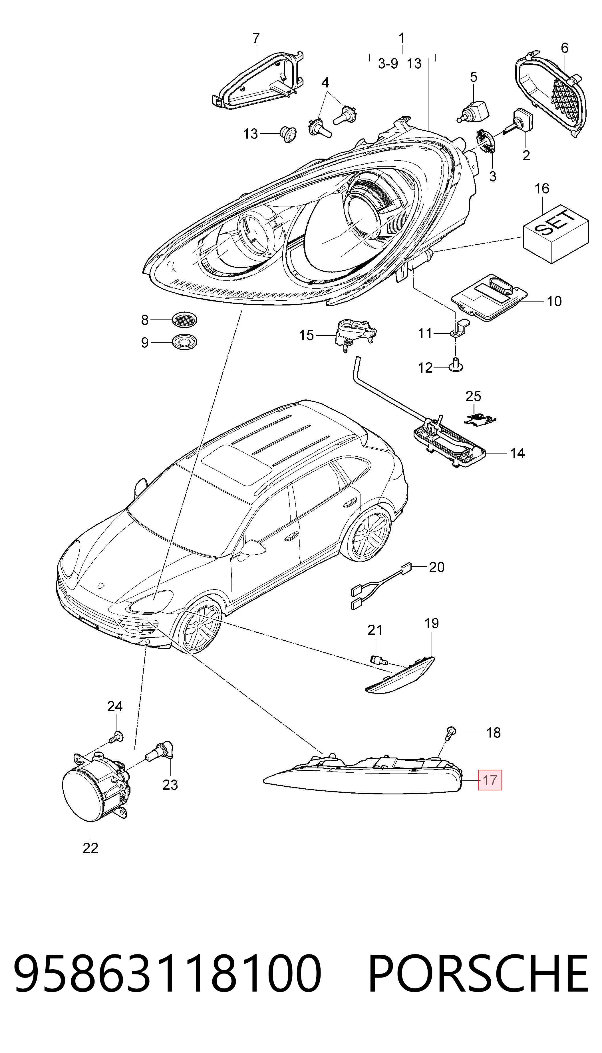 95863118100 Porsche
