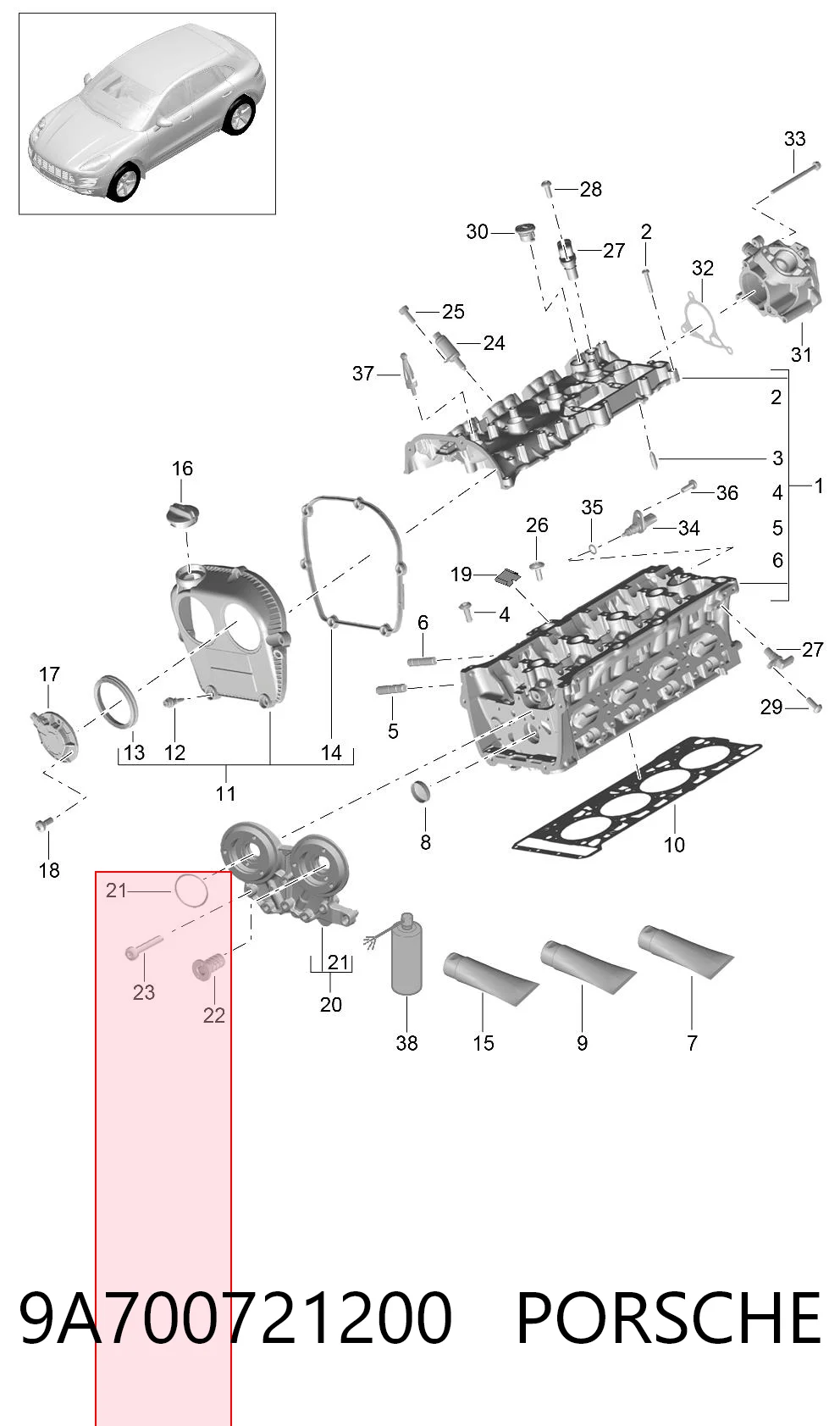 9A700721200 Porsche