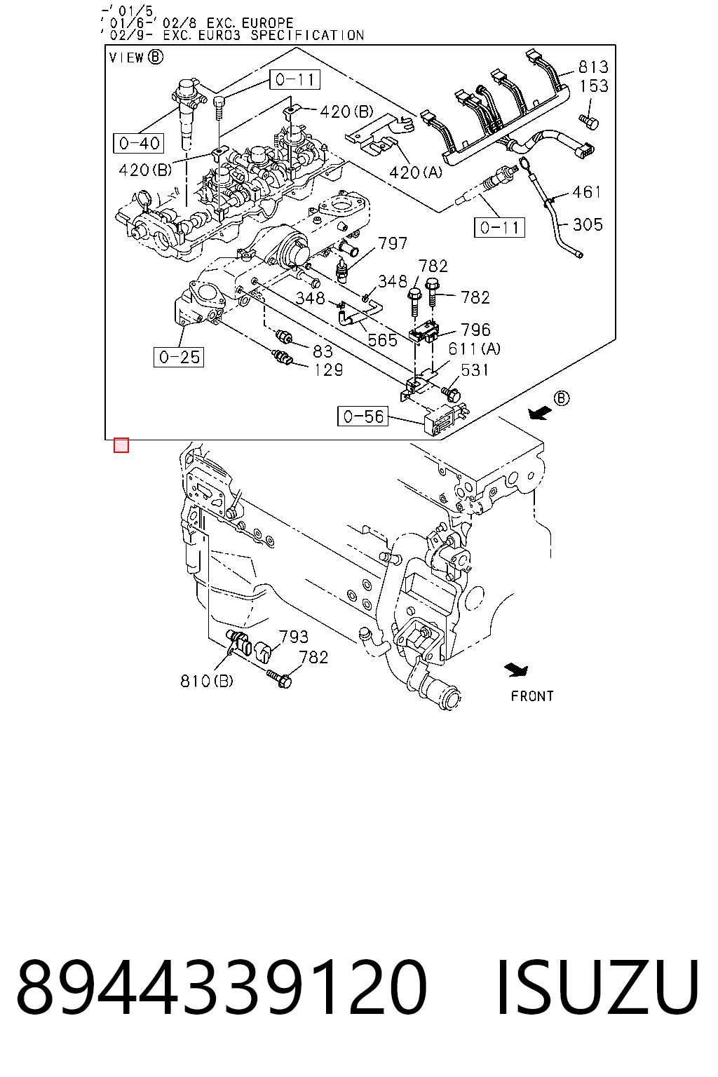8944339120 Isuzu Motor de arranco