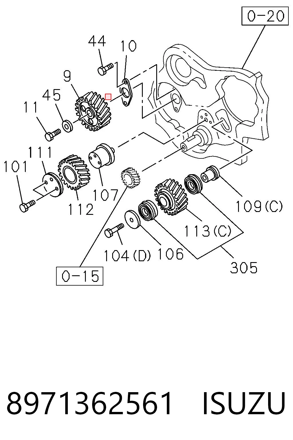 8971362561 Isuzu 