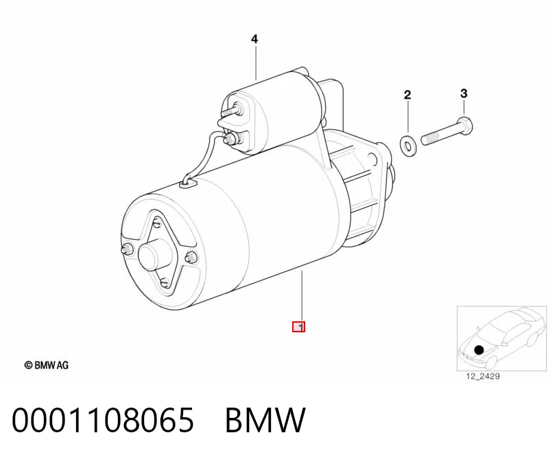 0001108065 BMW Motor de arranco
