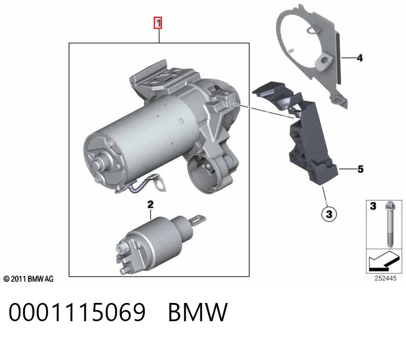 0001115069 BMW Motor de arranco