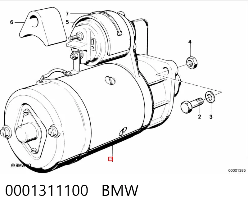 0001311100 BMW Motor de arranco