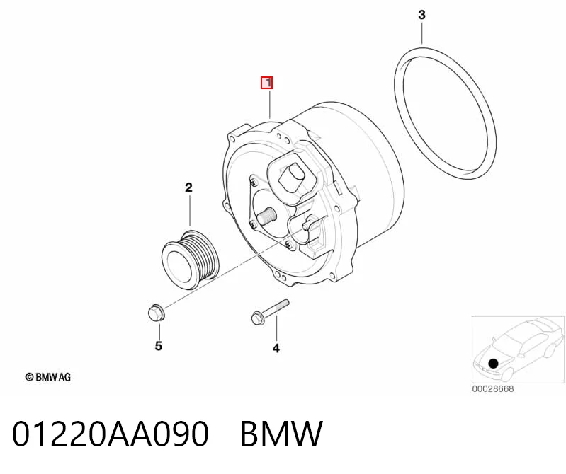01220AA090 BMW Gerador
