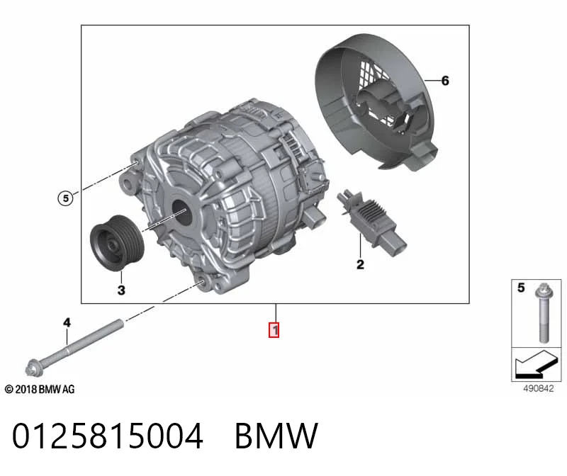 0125815004 BMW Gerador