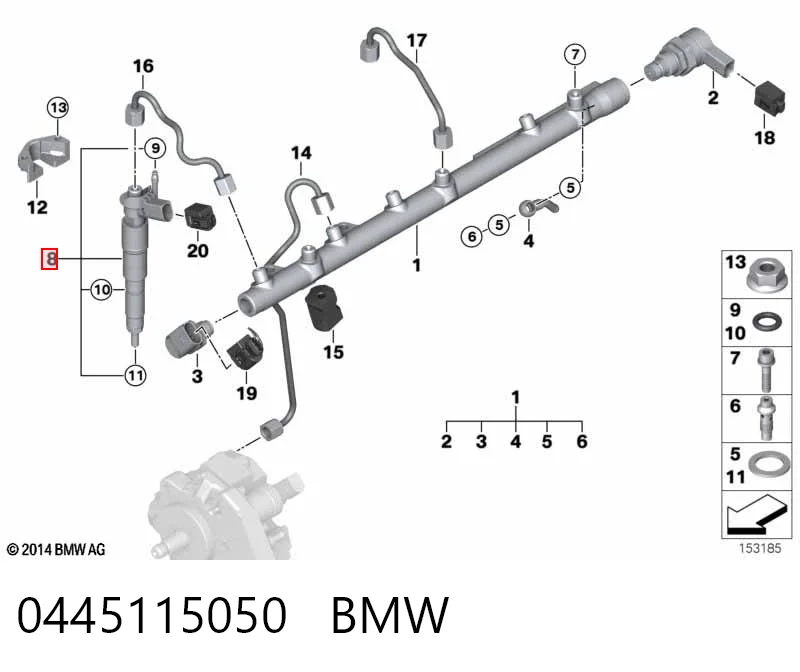 986435359 Bosch Injetor de injeção de combustível