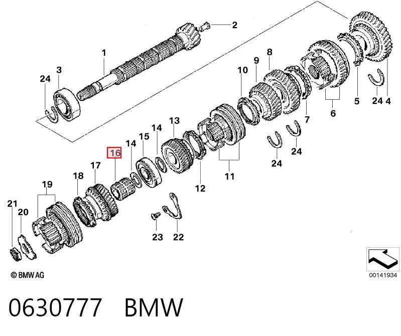 Rolamento da Caixa de Mudança Citroen Xsara  N1