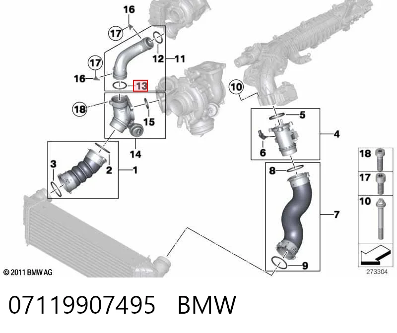 07119907495 BMW Vedante de tampa do gargalho de enchimento de óleo