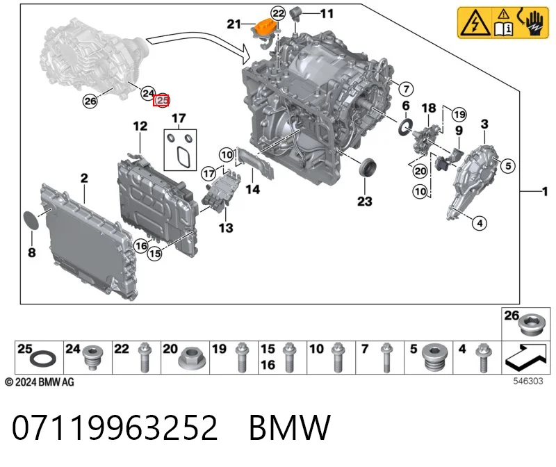 07119963252 BMW Anel de vedação, universal