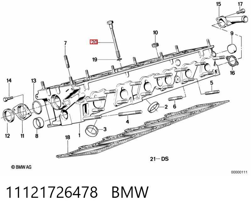 Parafuso de cabeça de motor (CBC) 9550052 Glaser