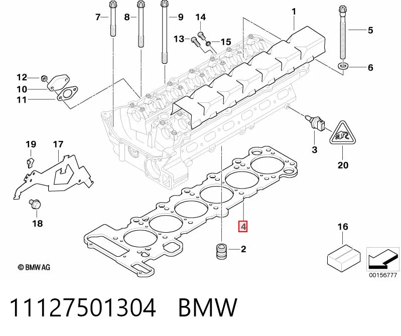 Vedante de cabeça de motor (CBC) para BMW 5 E61