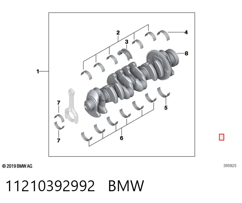 11210392992 BMW Cambota de motor