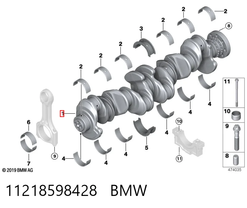 Cambota de motor para BMW 3  G21, G81
