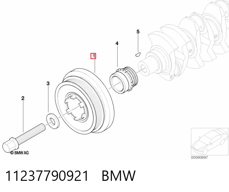 11237790921 BMW Polia de cambota