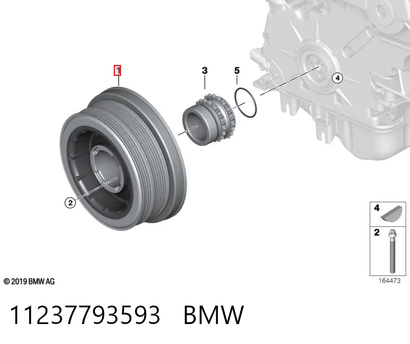 11237793593 BMW Polia de cambota