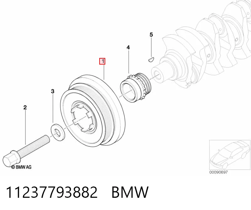 11237793882 BMW Polia de cambota