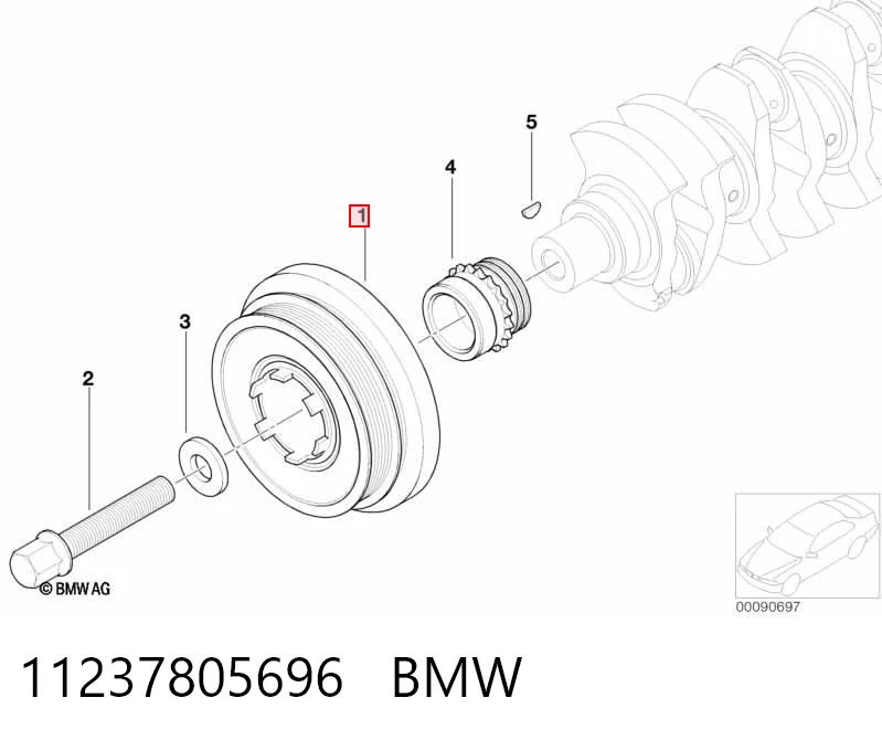 11237805696 BMW Polia de cambota