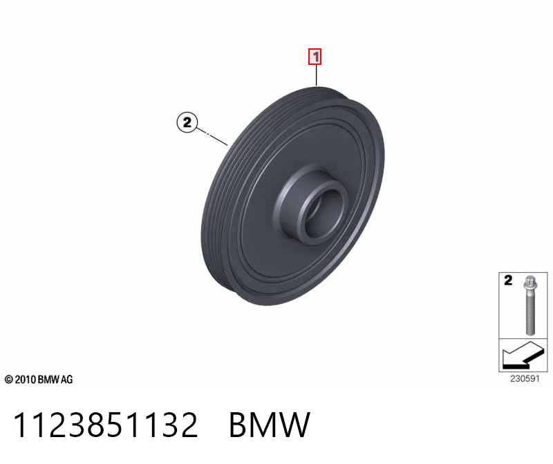 1123851132 BMW Polia de cambota