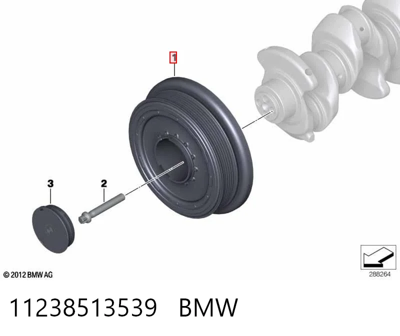 11238513539 BMW Polia de cambota
