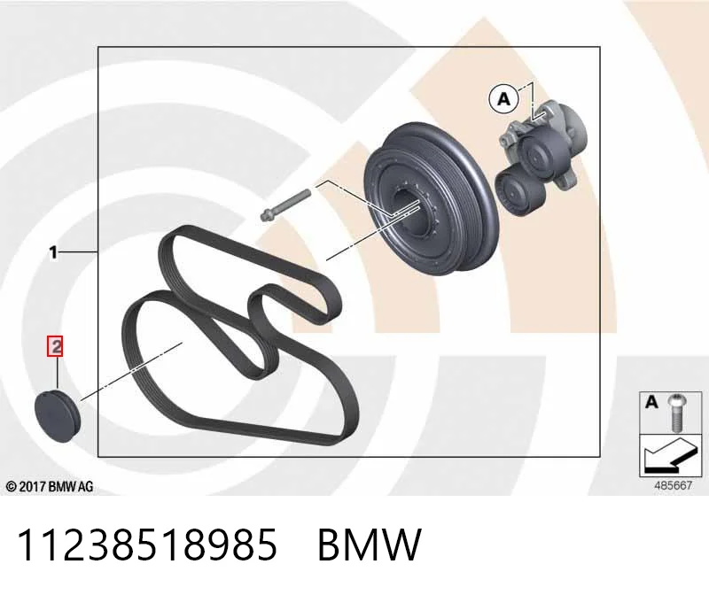 11238518985 BMW Coberta de disco de roda