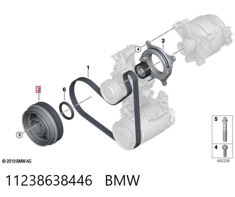 11238638446 BMW Polia de cambota