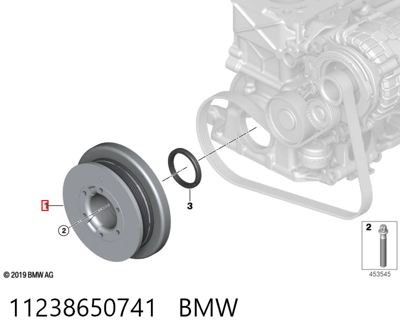 11238650741 BMW Polia de cambota
