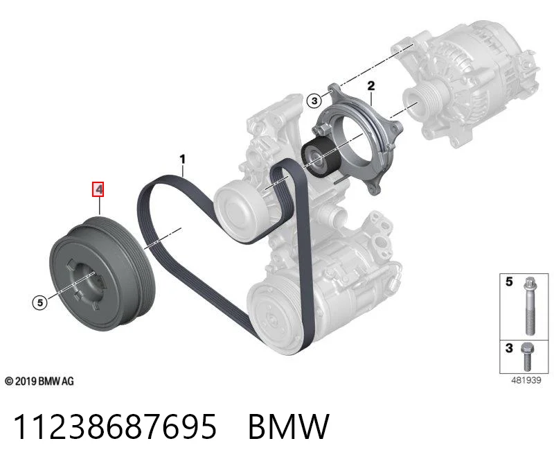 11238687695 BMW Polia de cambota