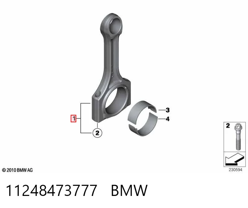 Compre ENT072026 Engitech Biela de pistão de motor