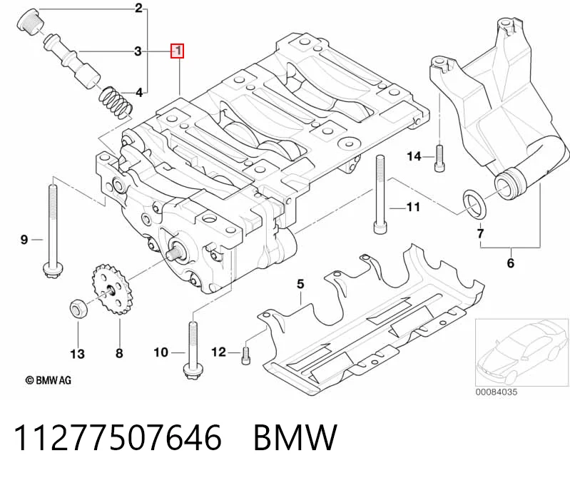 11277507646 BMW Bomba de óleo