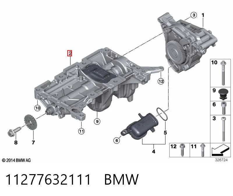11277632111 BMW Caixa de equilibração do mecanismo