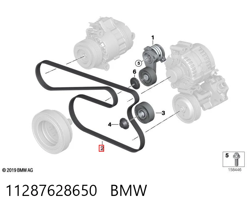 11287628650 BMW Correia dos conjuntos de transmissão