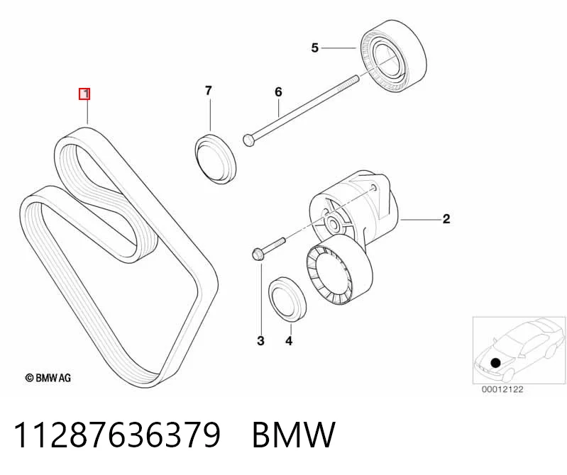 11287636379 BMW Correia dos conjuntos de transmissão
