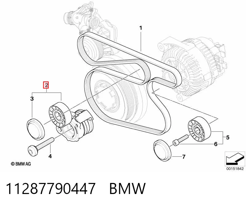 11287790447 BMW Reguladora de tensão da correia de transmissão