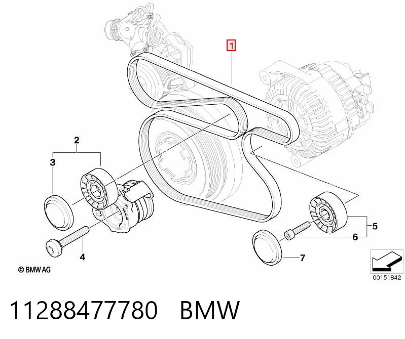 11288477780 BMW Correia dos conjuntos de transmissão