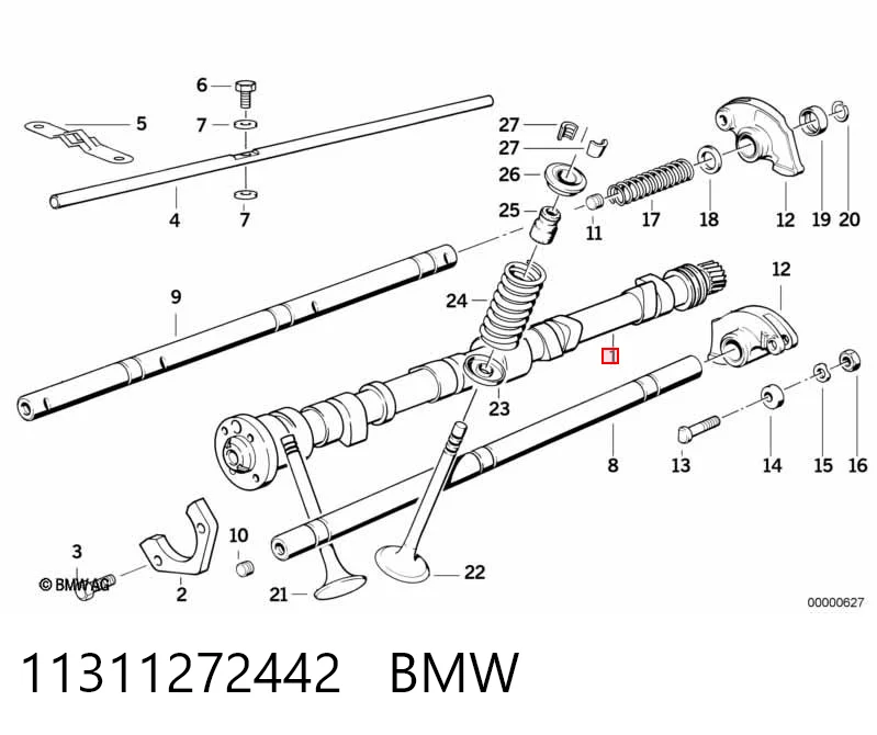 Árvore distribuidora de motor para BMW 3 E21