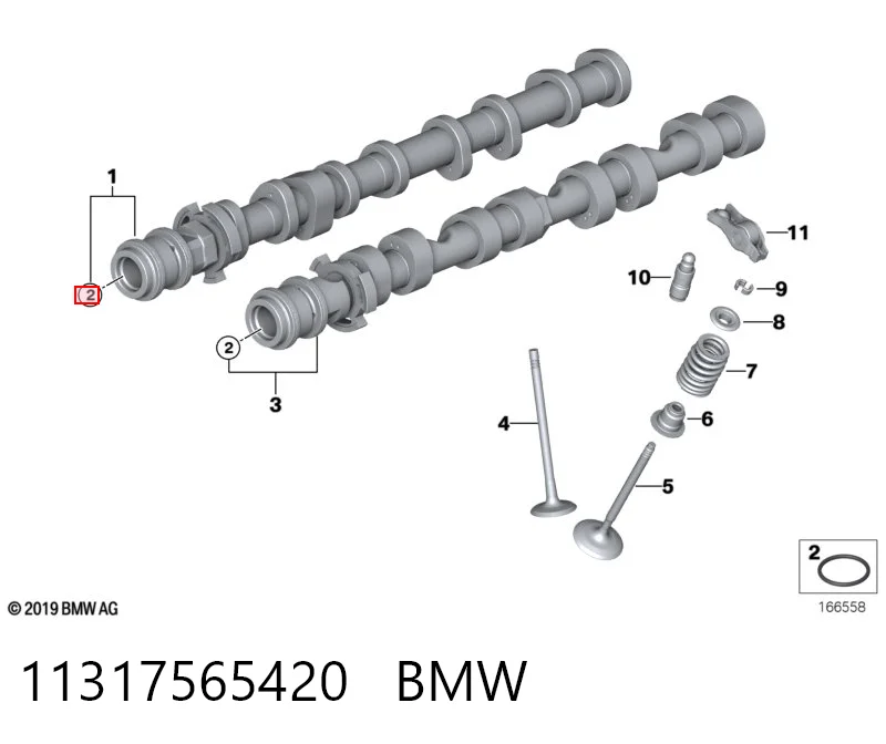11317565420 BMW Vedação da árvore distribuidora de motor