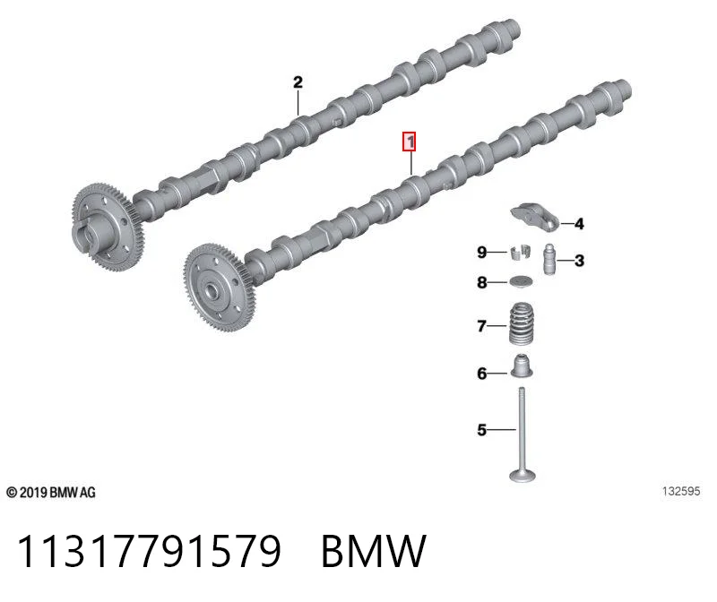 Árvore distribuidora de motor de admissão para BMW 5 E39