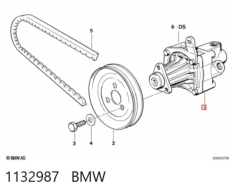 Bomba da Direção hidrâulica assistida BMW 7  E32