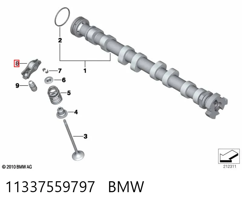 Balanceiro de válvula (balanceiro de válvulas) para BMW 3 E46
